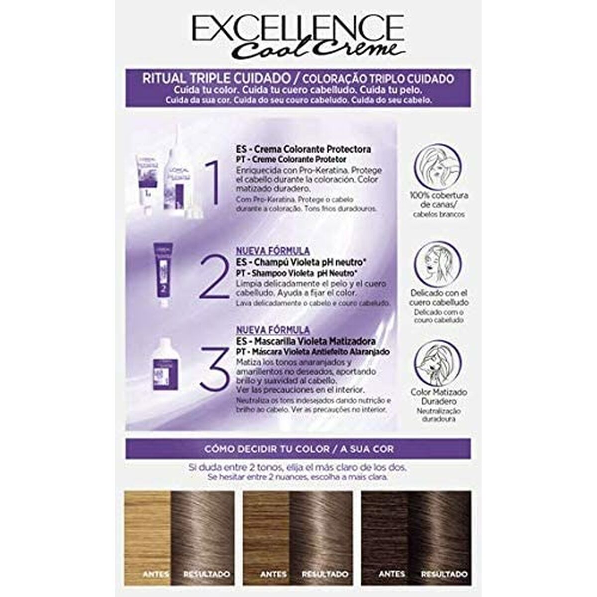 Permanent Colour Creme L'Oreal Make Up Excellence Ash Blonde 7,11 Intense Nº 7,11-Rubio Ceniza Intenso 192 ml for Women
