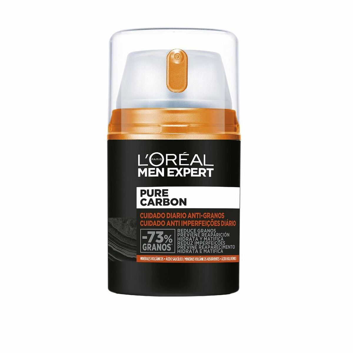 Cleansing Cream L'Oreal Make Up AA294900 50 ml Moisturizing Mattifying finish Anti-acne for Men skincare packaging