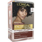 Permanent Dye L'Oreal Make Up Excellence Black Nº 1-Black (5 Units) product packaging