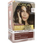 Permanent Dye L'Oreal Make Up Excellence Brown Nº 4u-Brown (5 Units) product packaging