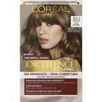 Permanent Dye L'Oreal Make Up Excellence Dark Blonde Nº 6u-Dark Blonde (5 Units) product packaging