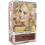 Permanent Dye L'Oreal Make Up Excellence Light Blonde Nº 10u-Lightest Blonde (5 Units) product packaging