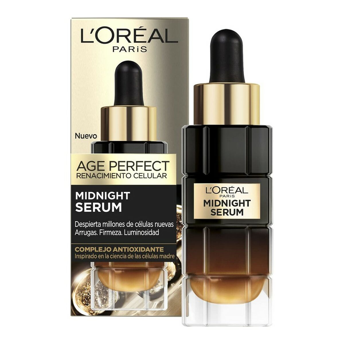 Night-time Anti-ageing Serum L'Oreal Make Up Age Perfect 30 ml for Women serum bottle