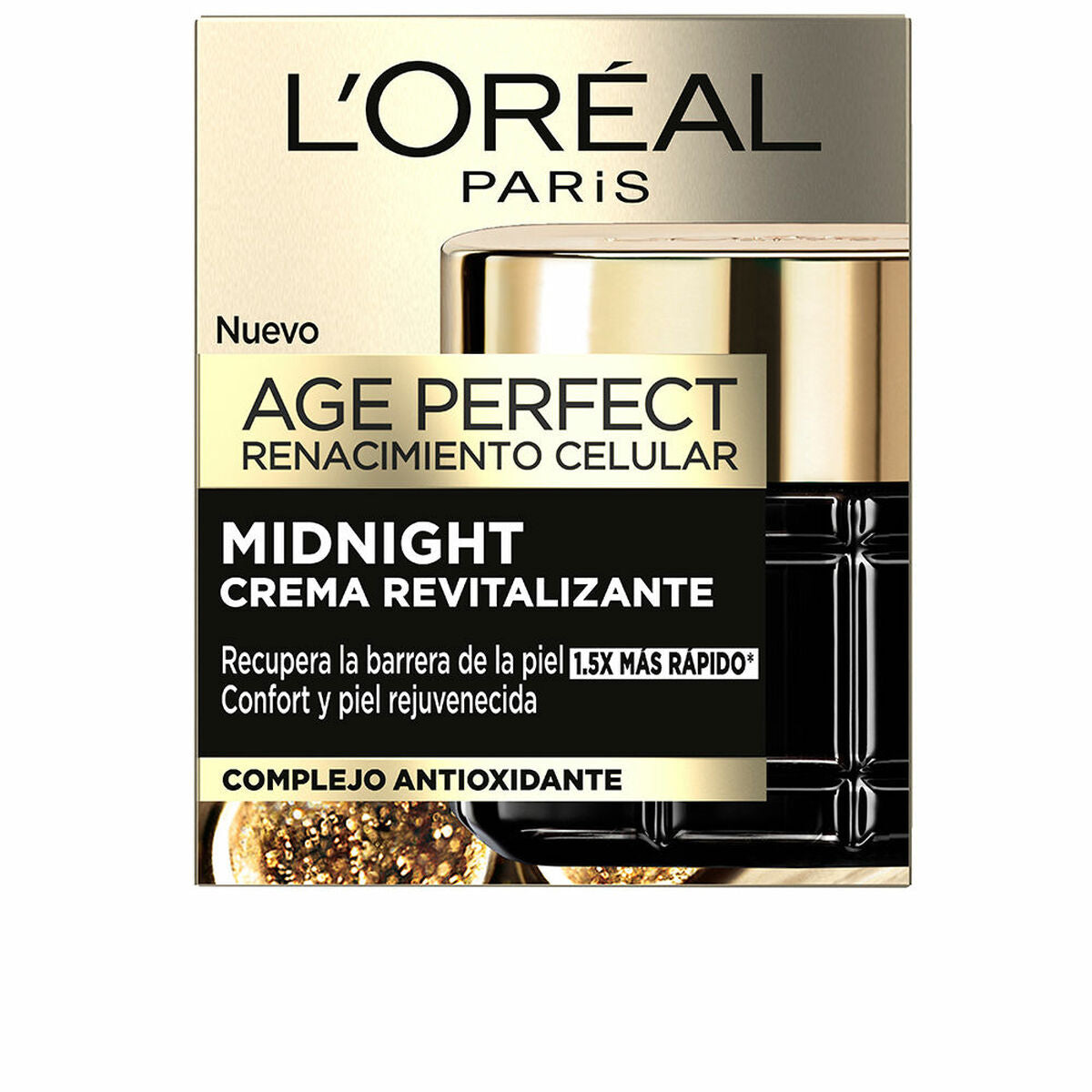 Anti-Ageing Night Cream L'Oreal Make Up Age Perfect 50 ml Revitalising for Women skincare packaging