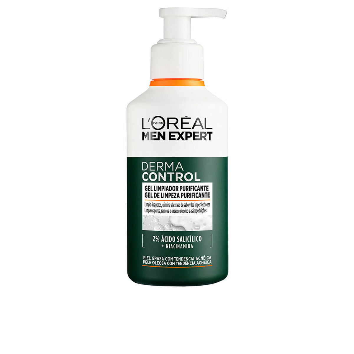 Cleansing Foam L'Oreal Make Up MEN EXPERT DERMA CONTROL 260 ml for Men product packaging