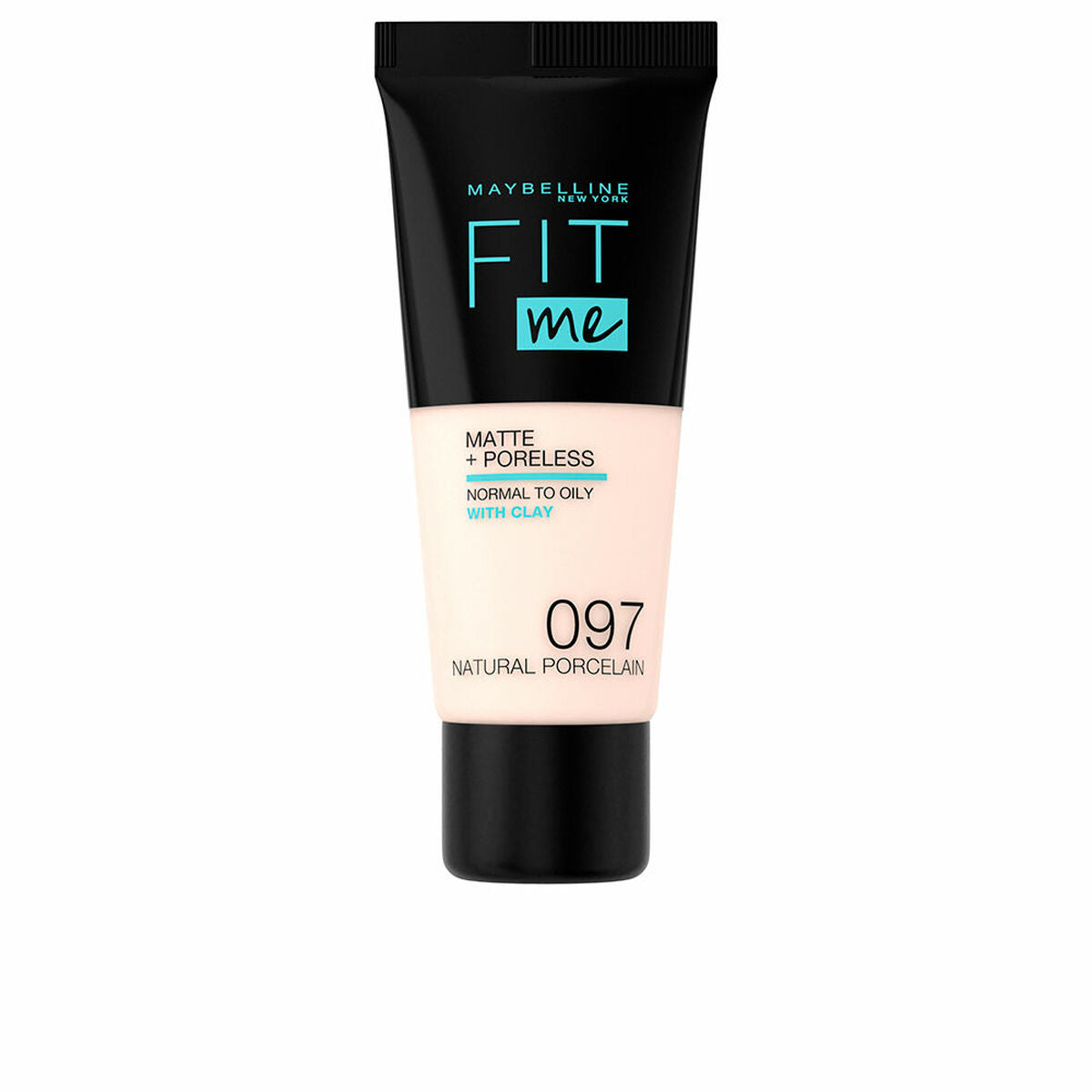 Liquid Make Up Base Maybelline Fit Me! Nº 97 Natural porcelain Nº 97-Natural Porcelain 30 ml product packaging