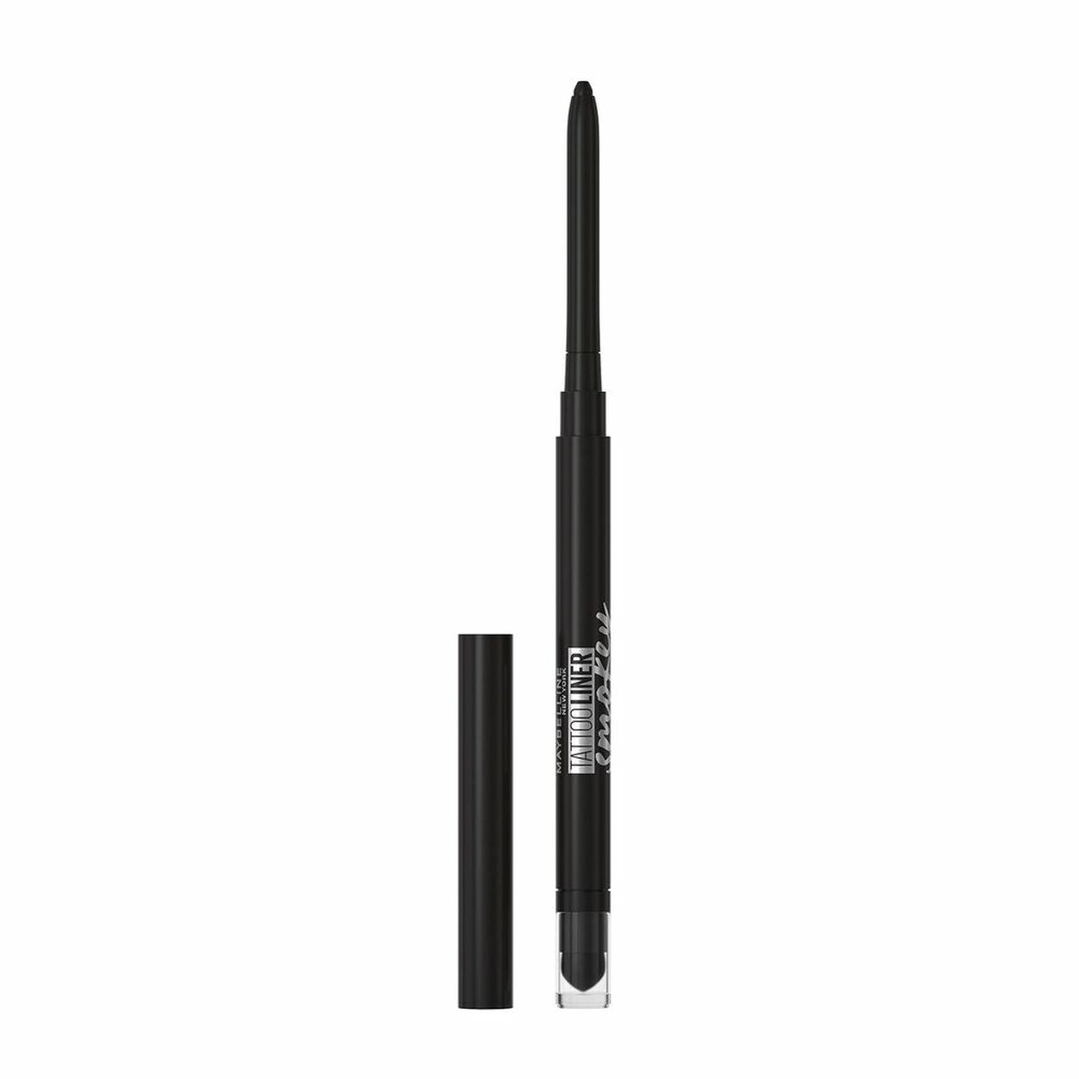 2 in 1 lip and eye liner Tattoo Smokey Black Maybelline product packaging