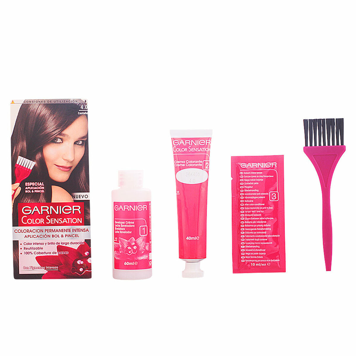 Permanent Dye Color Sensation Garnier product packaging