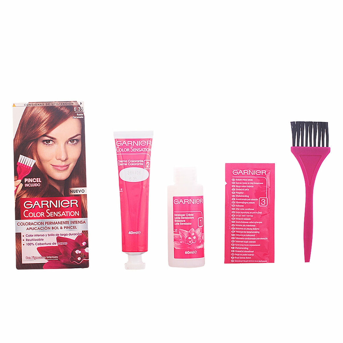 Permanent Dye Color Sensation Garnier product packaging