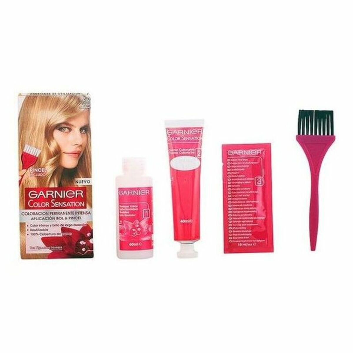 Permanent Dye Garnier 860- Luminous Blonde Nº 8 Rubio Luminoso Nº 8-Rubio Luminoso 110 g product packaging