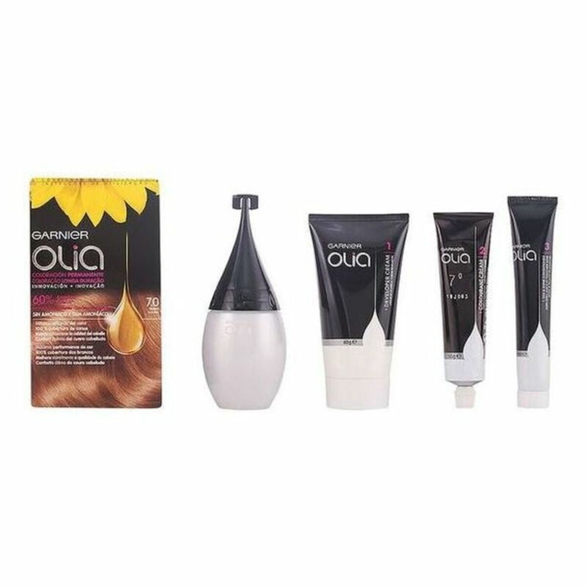 Dye No Ammonia Garnier Olia Nº 7.0-rubio Nº 7,0 Rubio Lote (1 Unit) product packaging