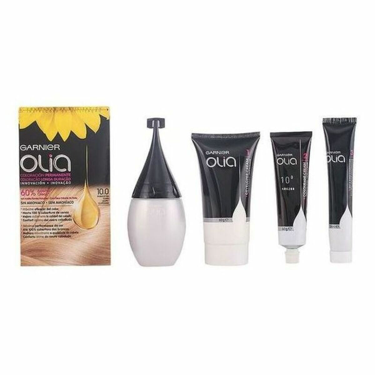 Dye No Ammonia Garnier Olia Bright Blonde Nº 10,1- Rubio Extra Claro Lote 120 g (1 Unit) product packaging