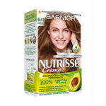 Permanent Colour Creme Garnier Nutrisse Nº 6,41-Sweet Amber (3 Units) skincare packaging