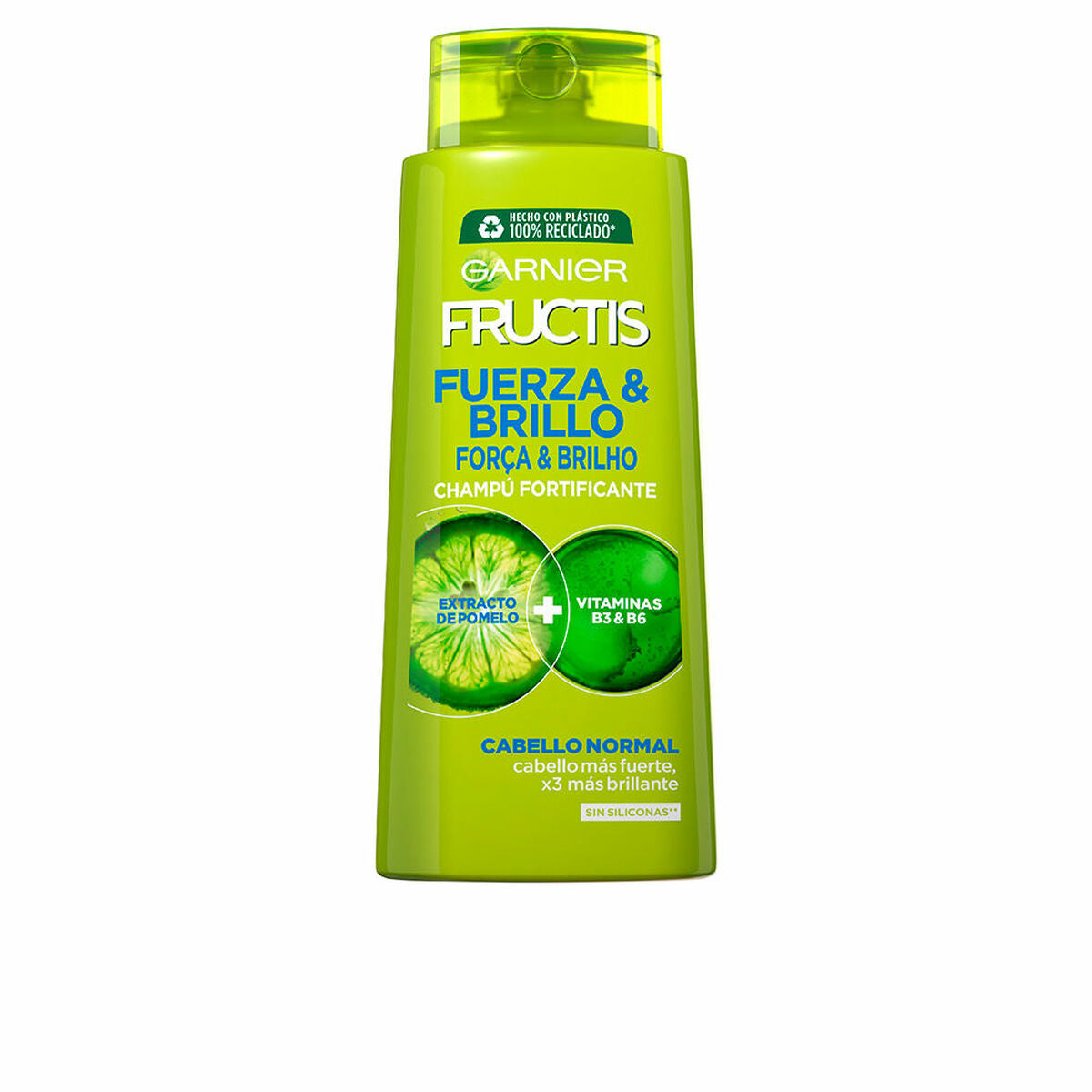 Shampoo Garnier Fructis Fuerza Brillo 690 ml shampoo bottle