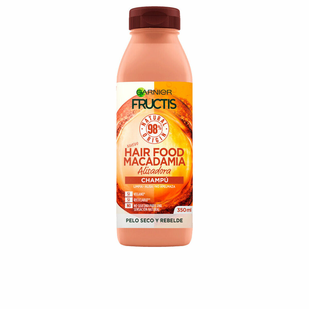Shampoo Garnier Fructis Hair Food 350 ml for Women shampoo bottle