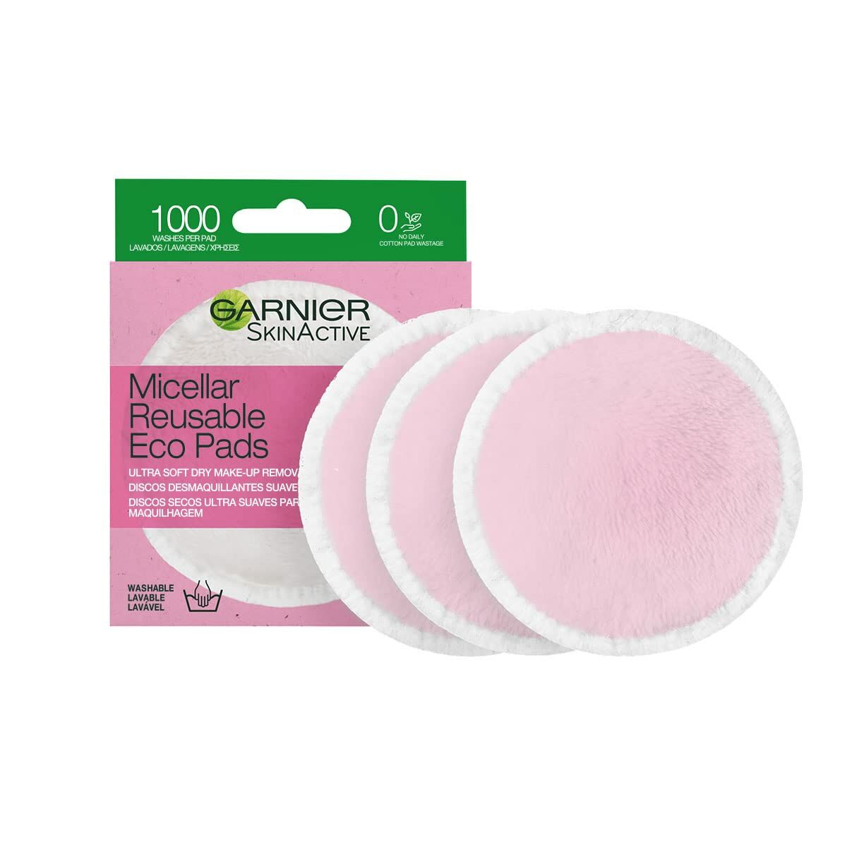 Make-up Remover Pads Garnier Skinactive Washable product packaging