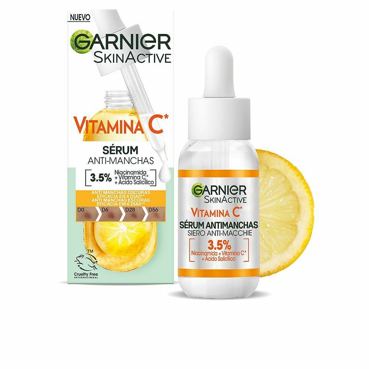 Anti-Brown Spot Serum Garnier Skinactive Vitamina C 30 ml Vitamin C for Women serum bottle