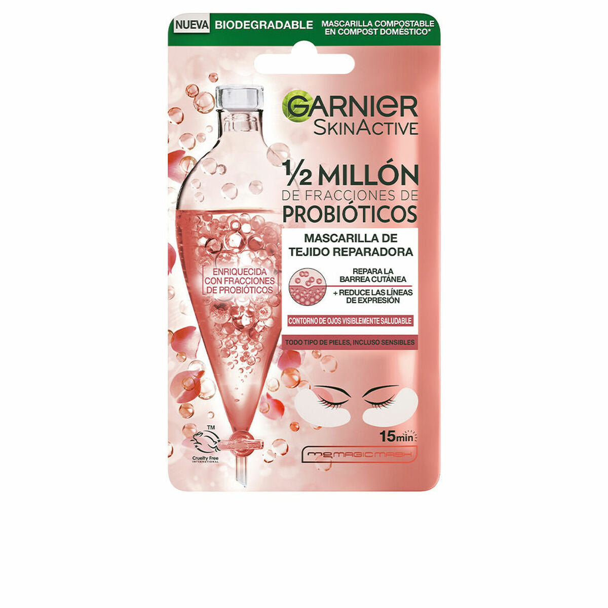 Repairing Mask Garnier Skinactive Probiotics (1 Unit) for Women mask packaging