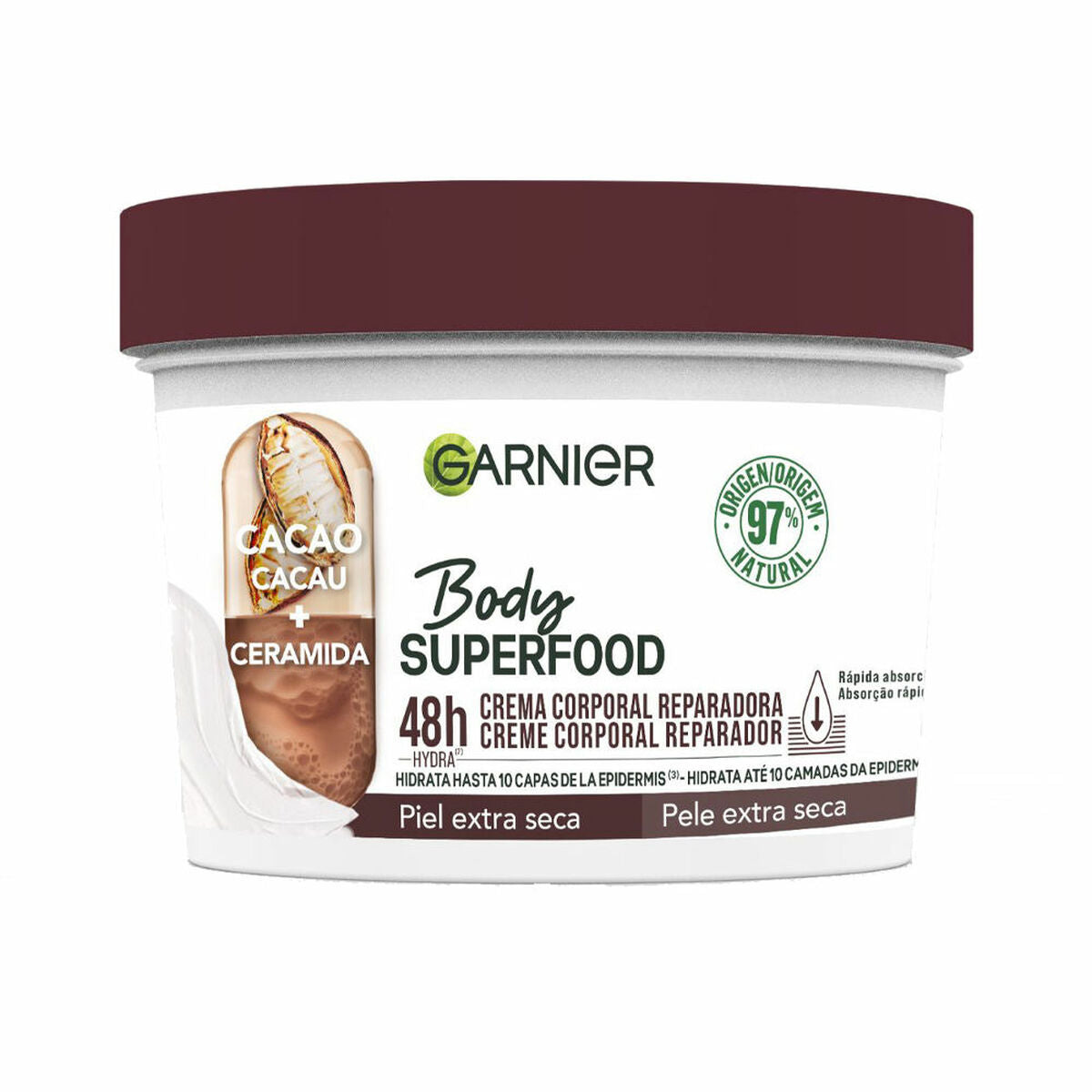 Repairing Body Cream Garnier Body Superfood 380 ml skincare packaging