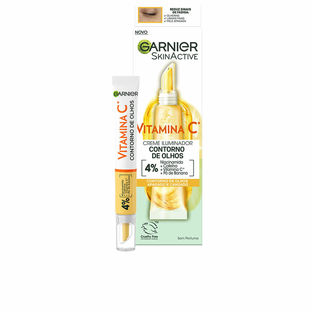 Eye Contour Garnier Skinactive Vitamina C 15 ml for Women product packaging