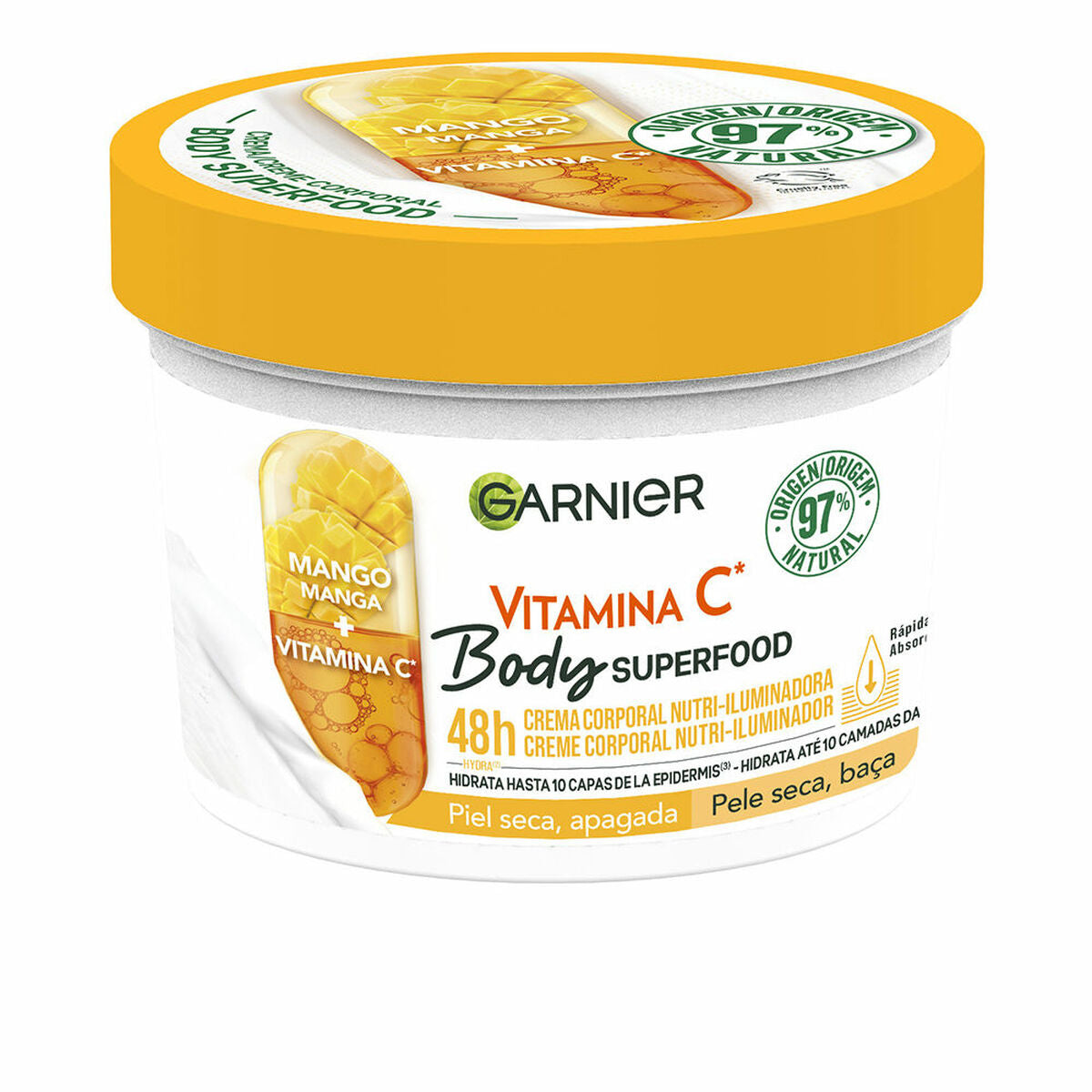 Body Cream Garnier Body Superfood 380 ml for Women skincare packaging
