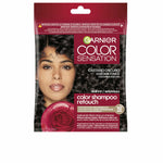 Shampoo Dye Garnier COLOR SENSATION Dark Brown Nº 3.0 Nº 3.0-Dark Brown Semi-permanent (1 Unit) for Women shampoo bottle