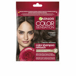 Shampoo Dye Garnier COLOR SENSATION Brown Nº 4.0 Nº 4.0-Brown Semi-permanent (1 Unit) for Women shampoo bottle