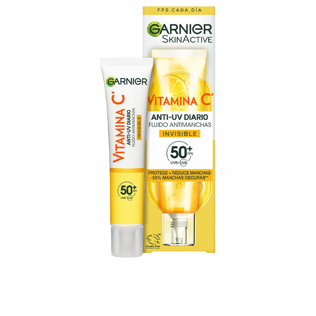 Hydrating Fluid Garnier Vitamin C - Invisible 40 ml Anti-stain for Women product packaging
