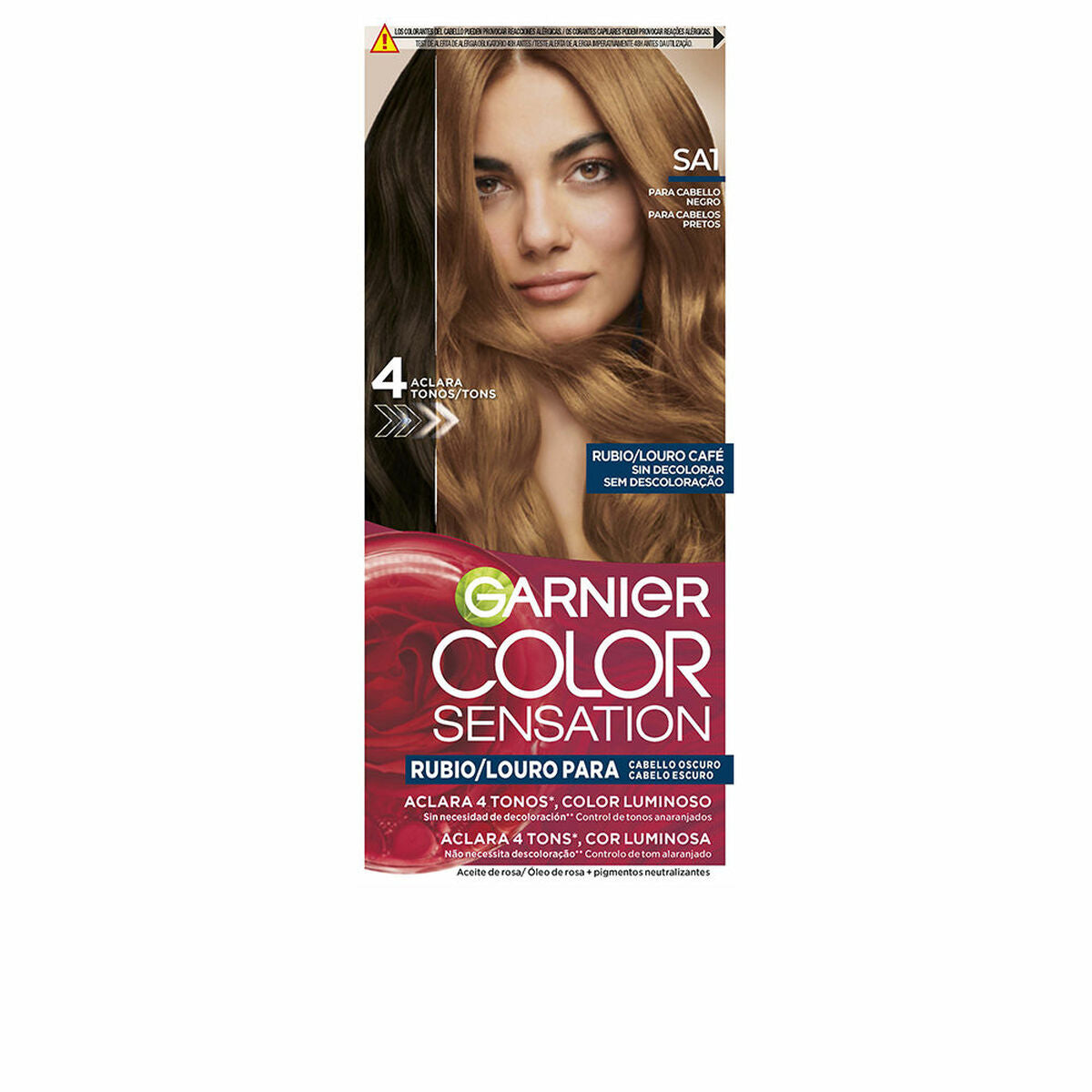 Permanent Dye Garnier COLOR SENSATION Louro Café (5 Units) product packaging
