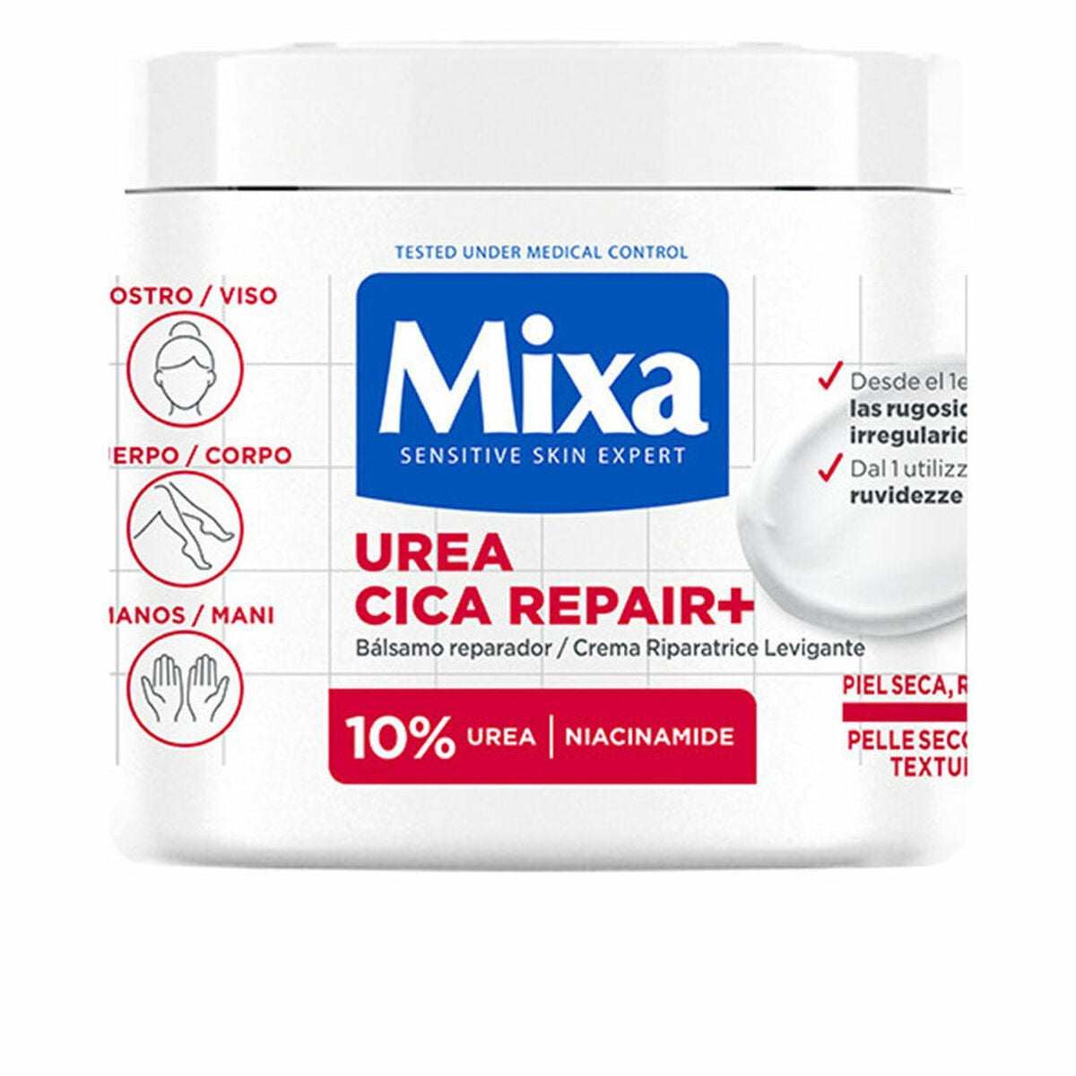 Body Repair Balsam Mixa UREA CICA REPAIR+ 400 ml product packaging