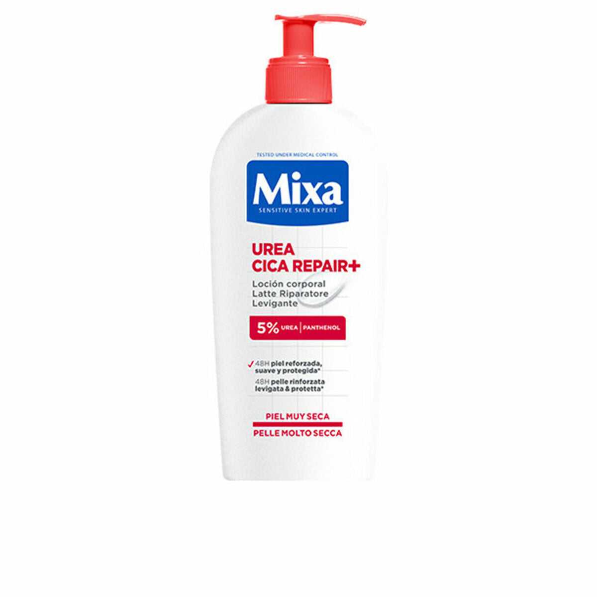 Body Lotion Mixa UREA CICA REPAIR+ 250 ml Repair Complex skincare packaging
