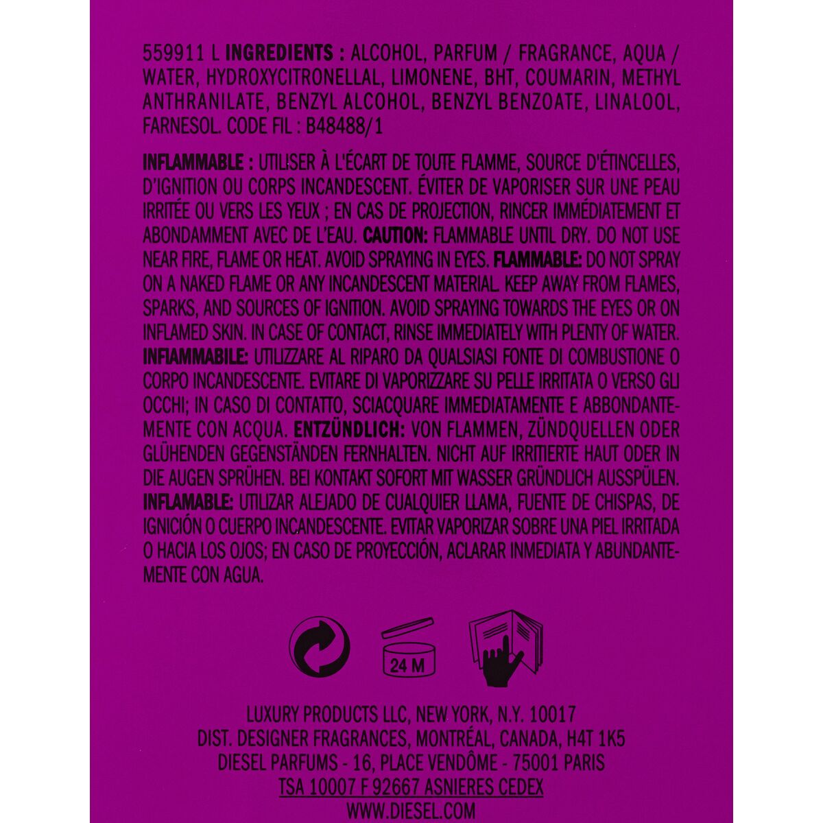 Diesel Loverdose 50 ml EDP for Women bottle