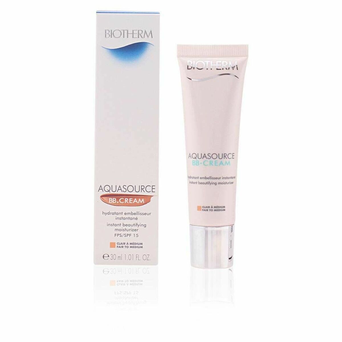 Hydrating Cream with Colour Biotherm 4319 Spf 15 30 ml 250 ml for Women skincare packaging