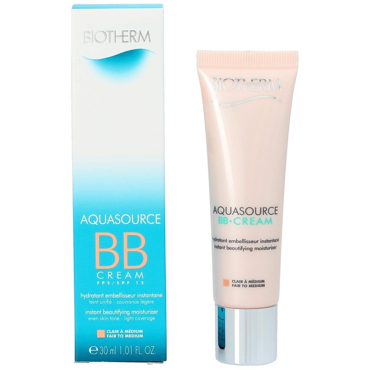 Hydrating Cream with Colour Biotherm 4319 Spf 15 30 ml 250 ml for Women skincare packaging