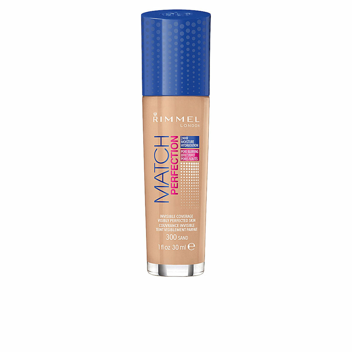 Liquid Make Up Base Match Perfection Rimmel London (30 ml) product packaging