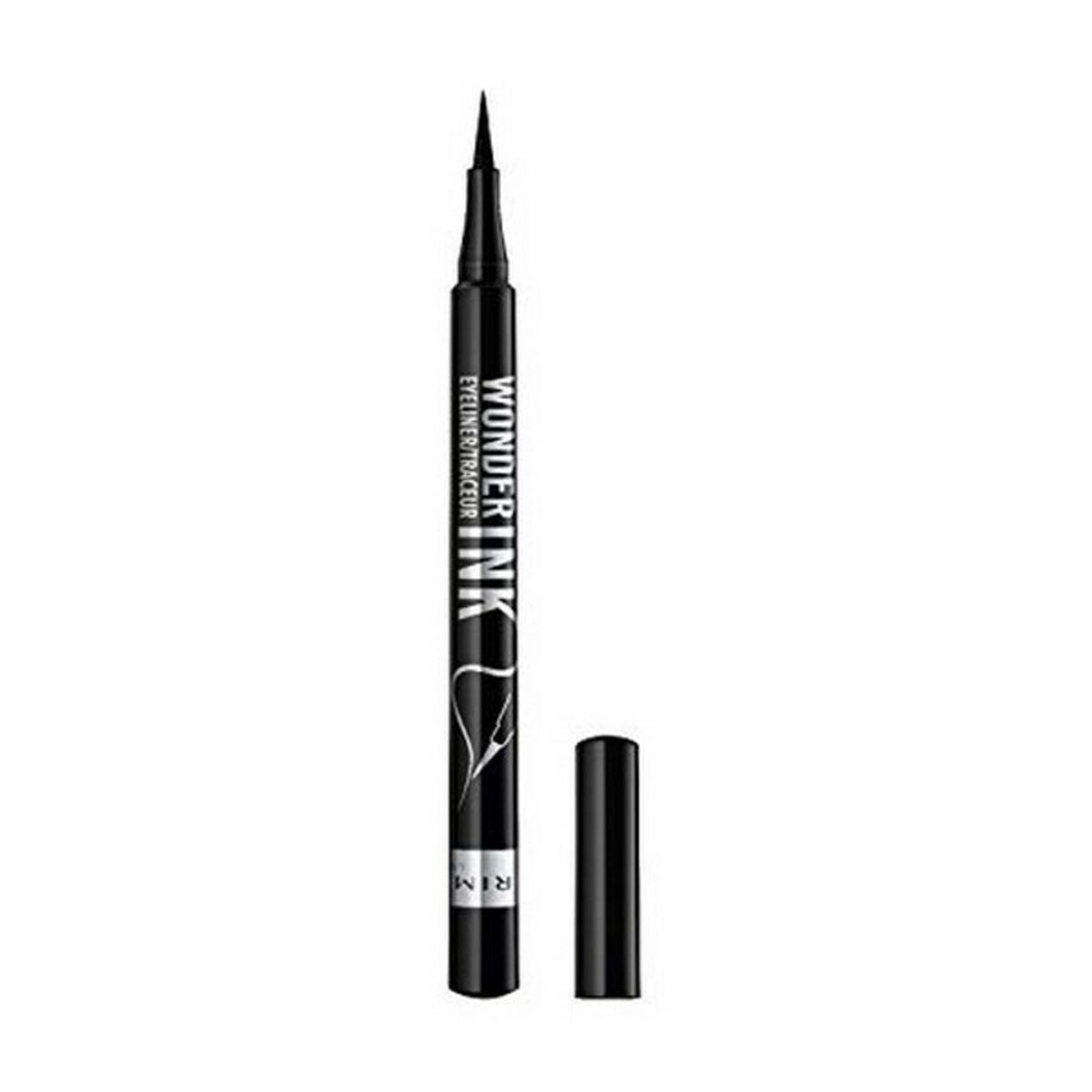 Eyeliner Rimmel London Ink Black 1 ml makeup packaging