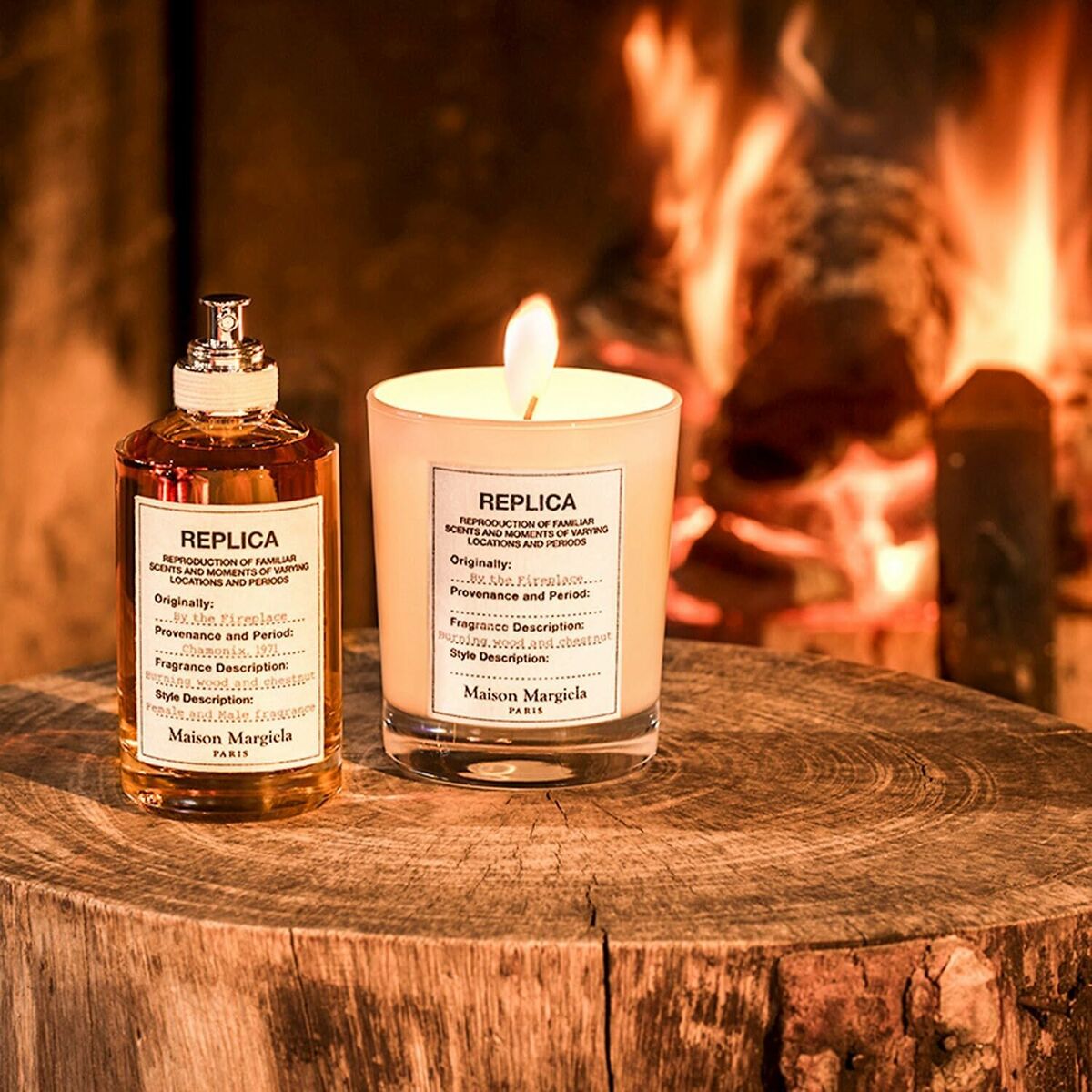 Unisex Perfume Maison Margiela REPLICA BY THE FIREPLACE 100 ml for Men product packaging