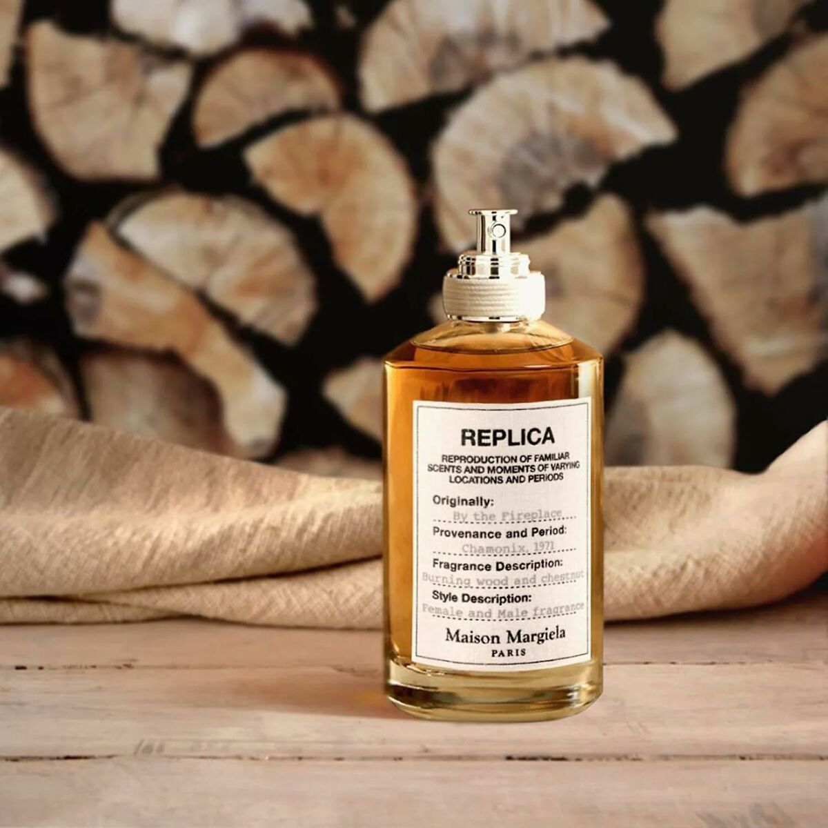 Unisex Perfume Maison Margiela REPLICA BY THE FIREPLACE 100 ml for Men product packaging