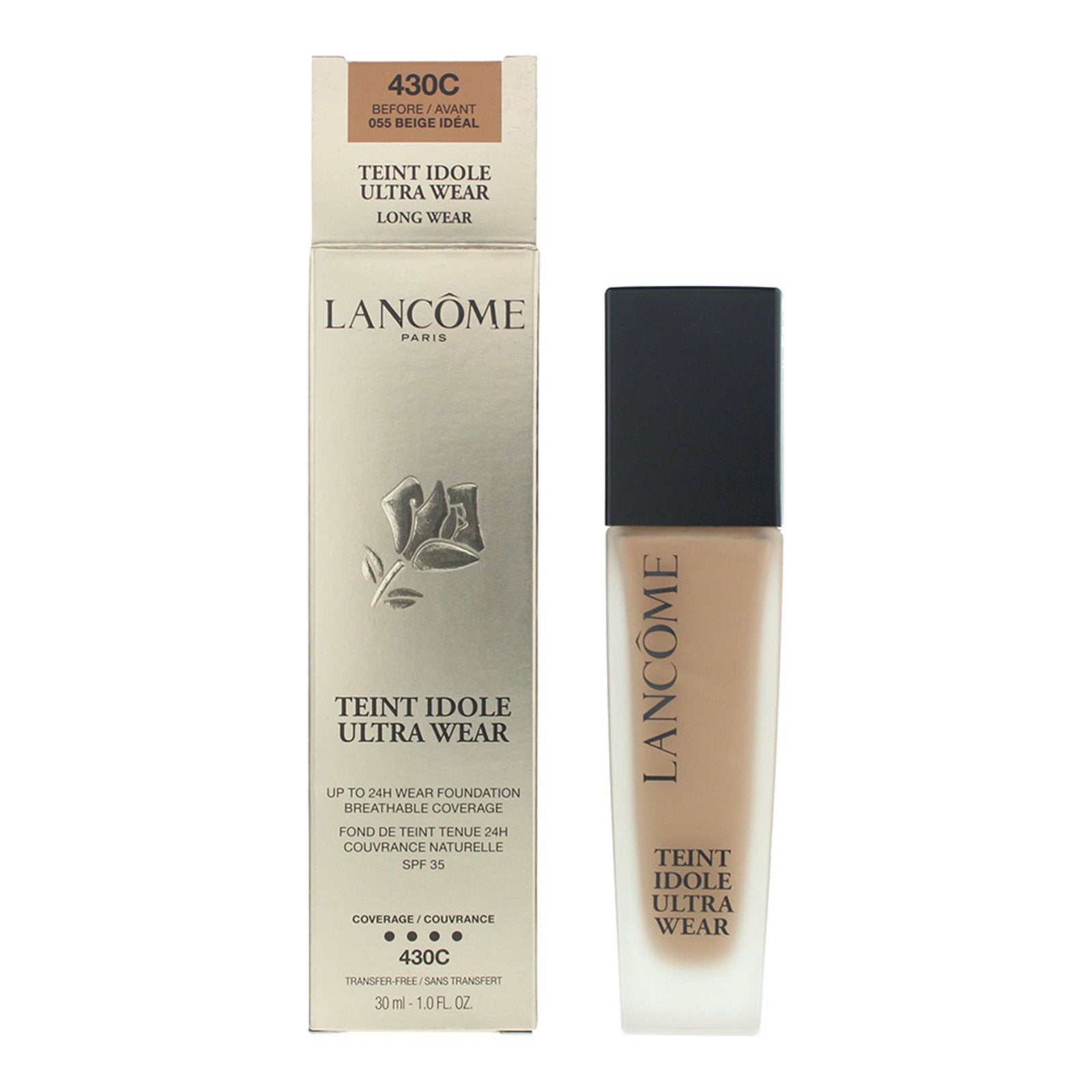 Lancome, Teint Idole Ultra Wear, Liquid Foundation, 430C, SPF 35, 30 ml