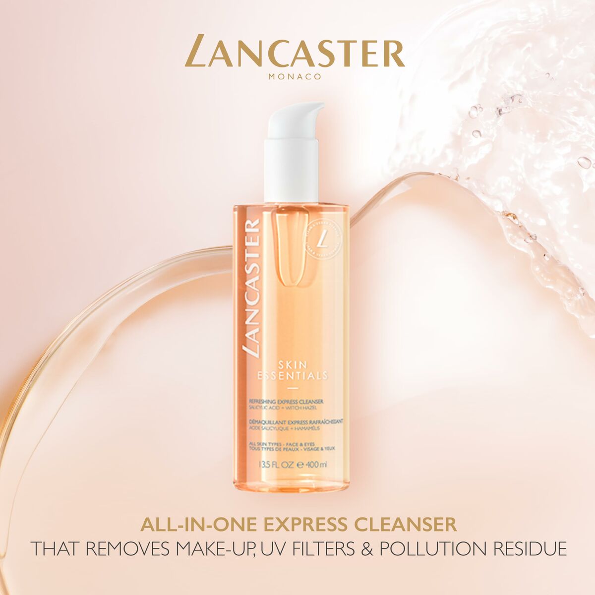 Facial Cleanser Lancaster Cleansers 400 ml for Women skincare packaging