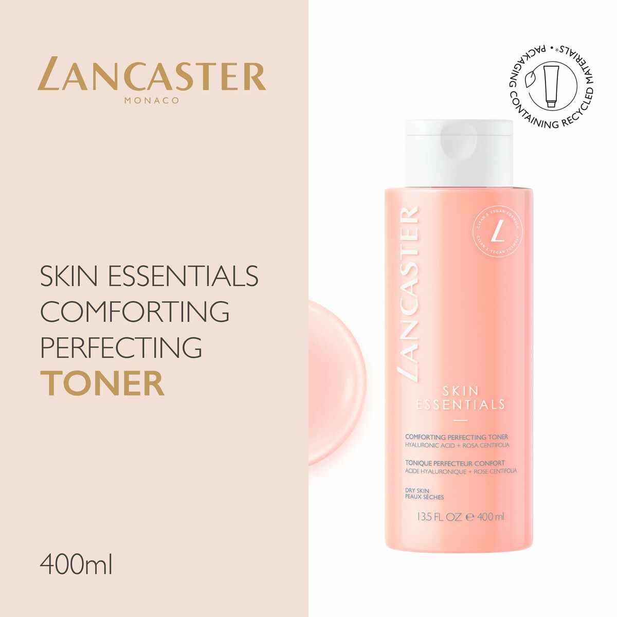 Facial Cleansing Gel Lancaster Cleansers 400 ml for Women skincare packaging