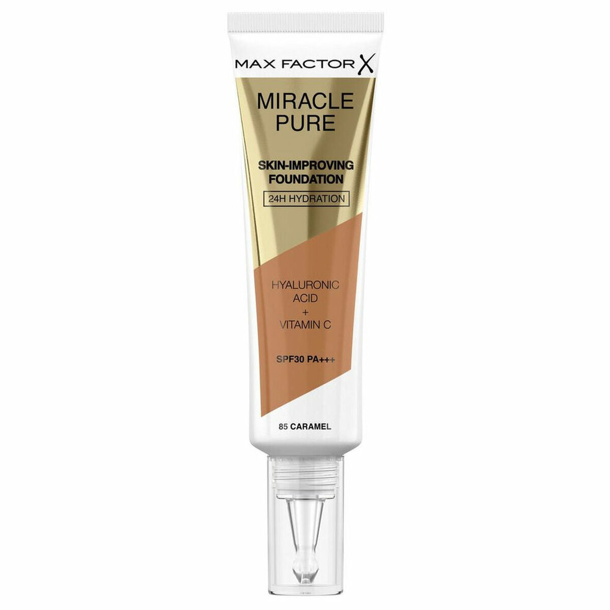 Liquid Make Up Base Max Factor Miracle Pure SPF 30 85-Caramel (30 ml) product packaging