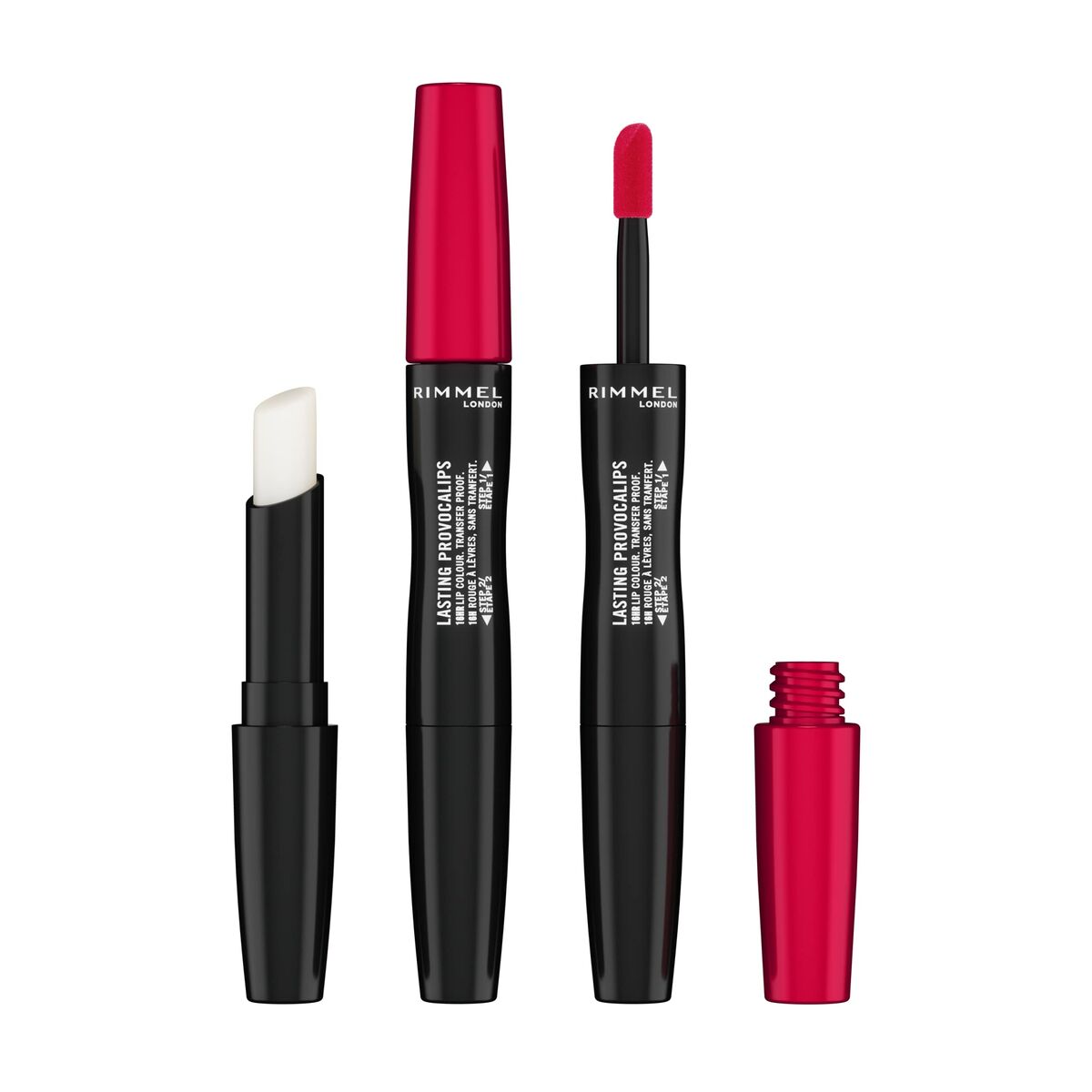 Lipstick Rimmel London Lasting Provacalips 500-kiss the town red Nº 500-Kiss The Town Red 2,3 ml makeup packaging 2.3 ml