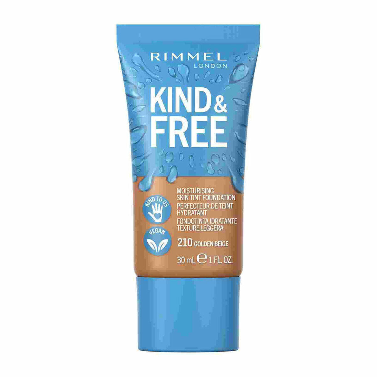 Crème Make-up Base Rimmel London Kind & Free 201-classic beige (30 ml) product packaging