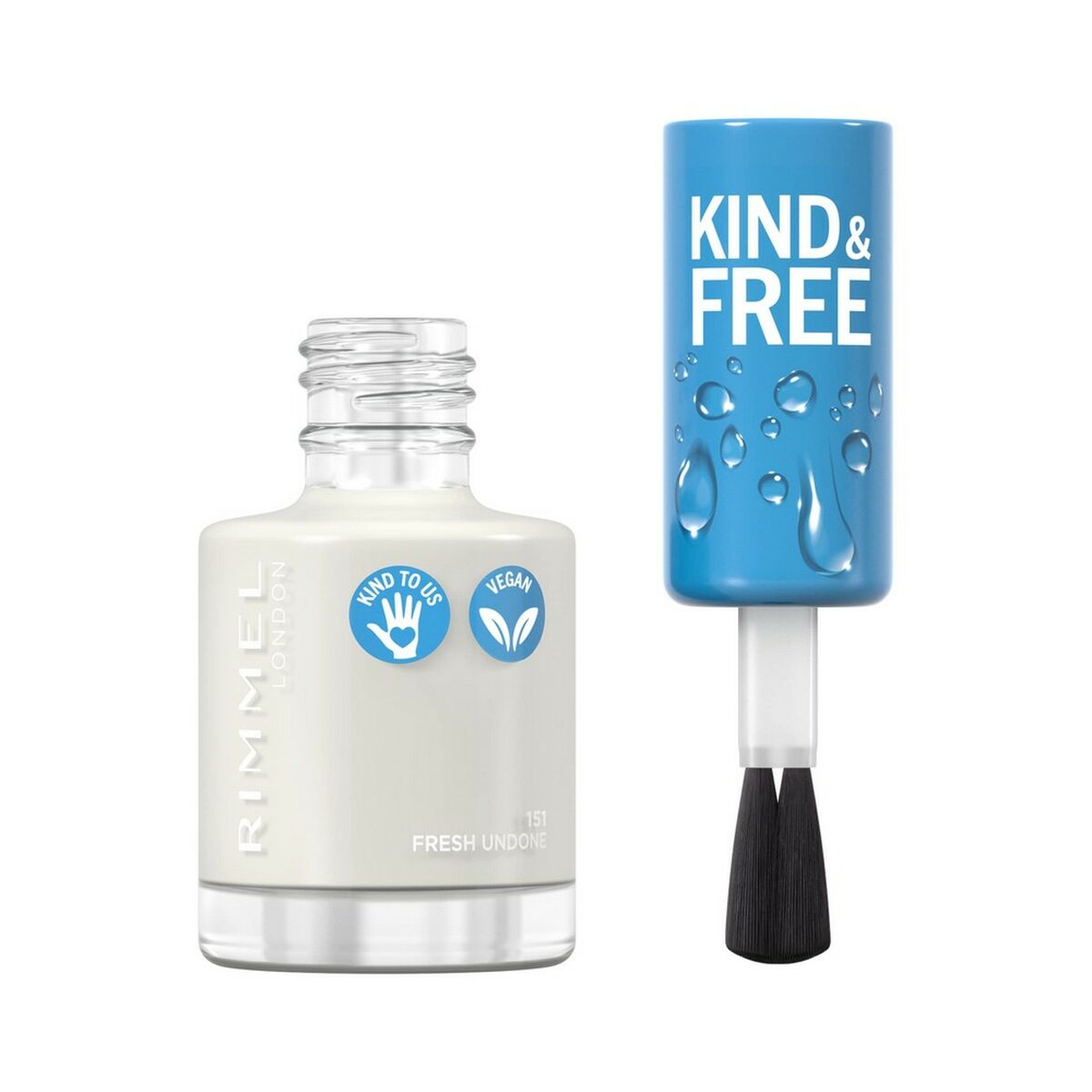 nail polish Rimmel London Kind Free 151-fresh undone 8 ml product packaging