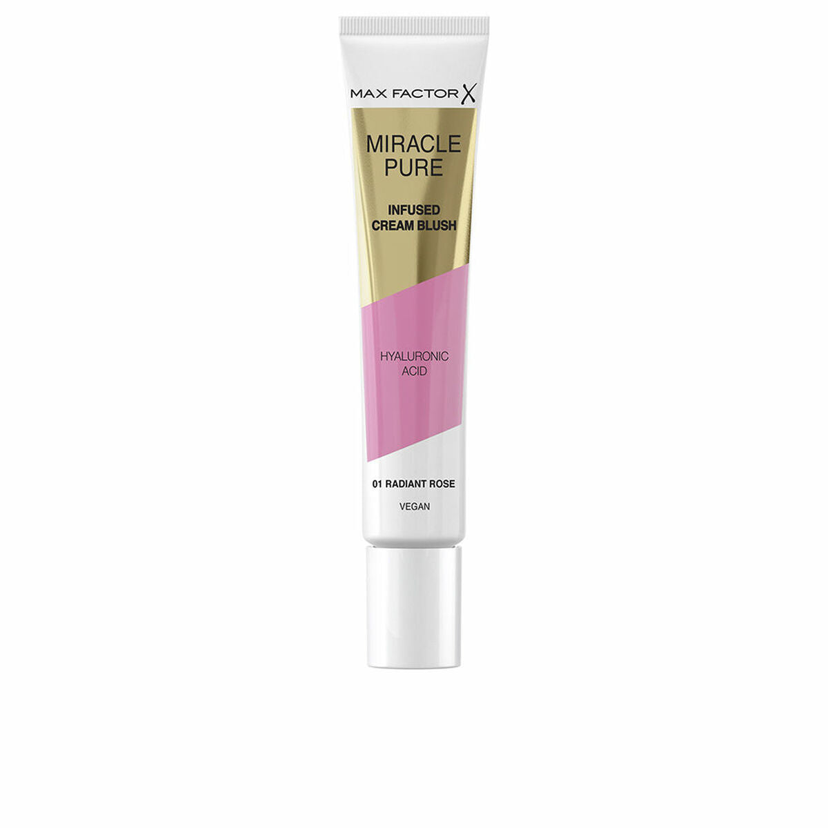 Blush Max Factor Miracle Pure 01-radiant rose makeup packaging