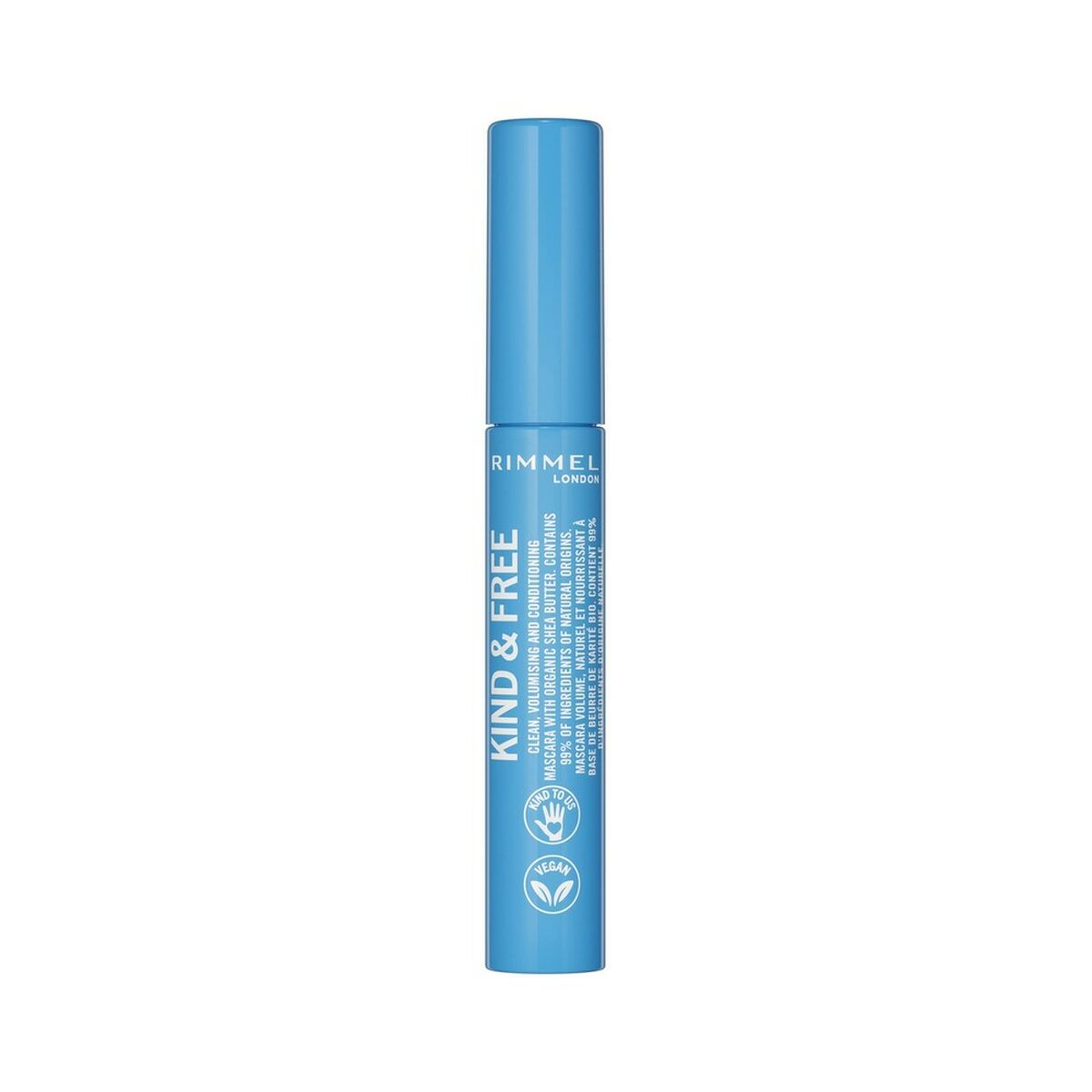Mascara Rimmel London Kind & Free Black Brown Nº 02 (7 ml) makeup packaging