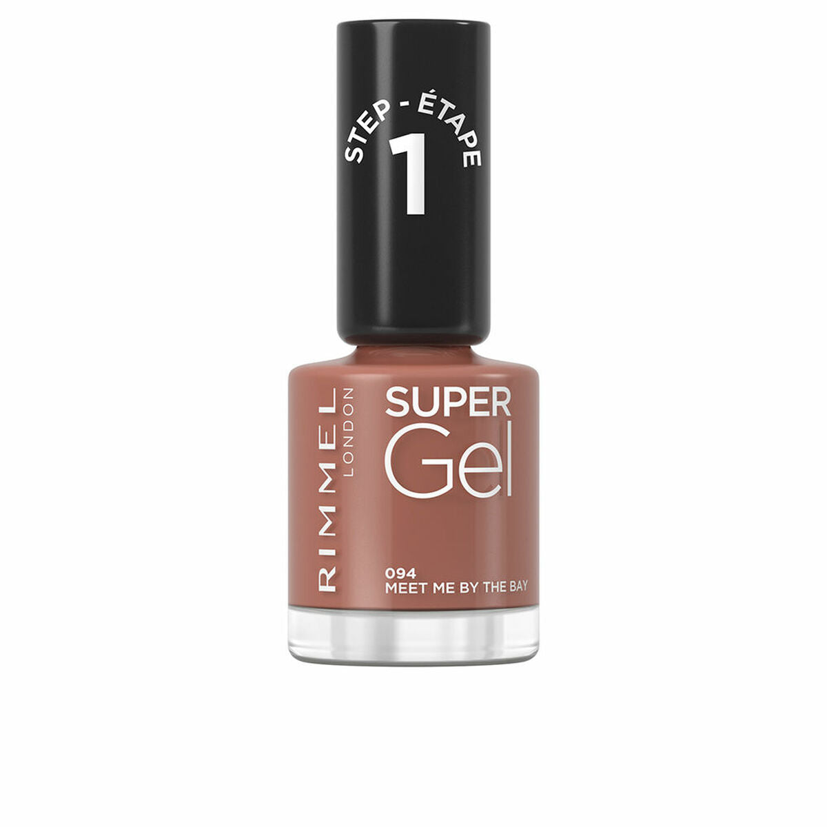 Nail polish Rimmel London Super Gel Nº 94 Nº 94-Meet Me By The Bay 12 ml skincare packaging
