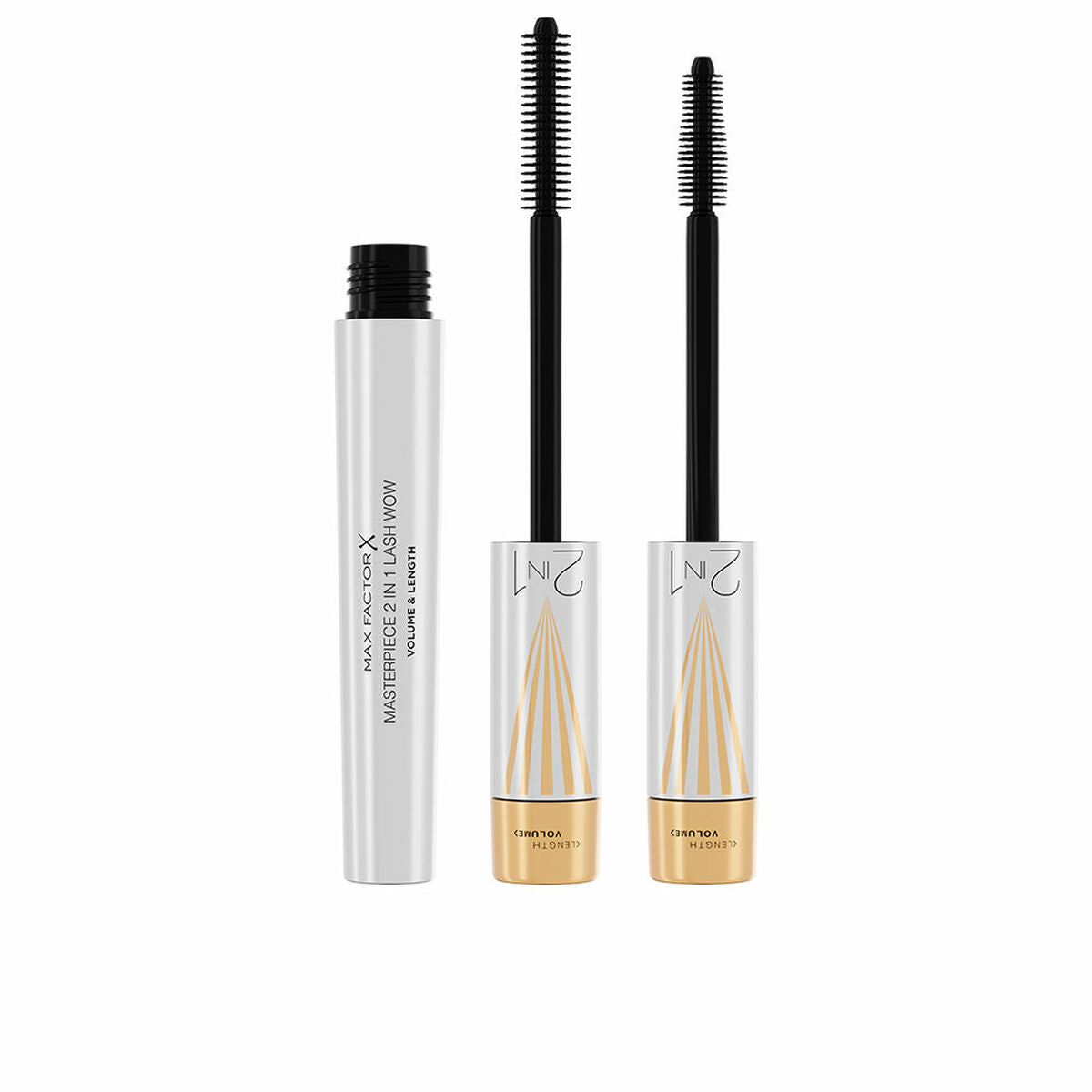 Eyeshadow Max Factor Masterpiece Lash Wow Black Nº 1 Black 7 ml 2-in-1 product packaging