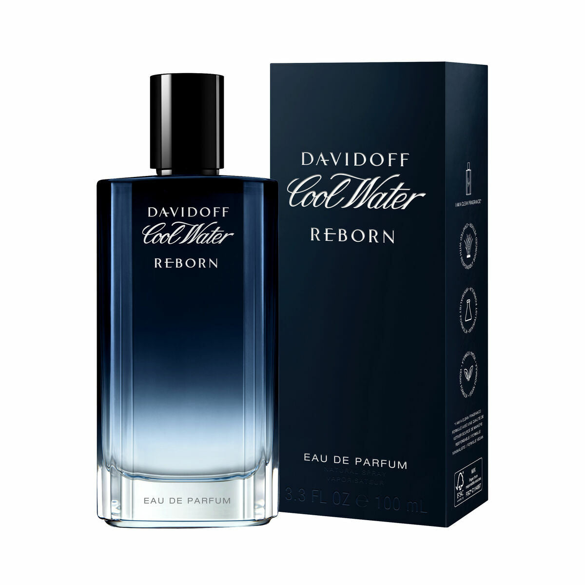 Men's Perfume Davidoff Cool Water Reborn EDP 100 ml for Men bottle